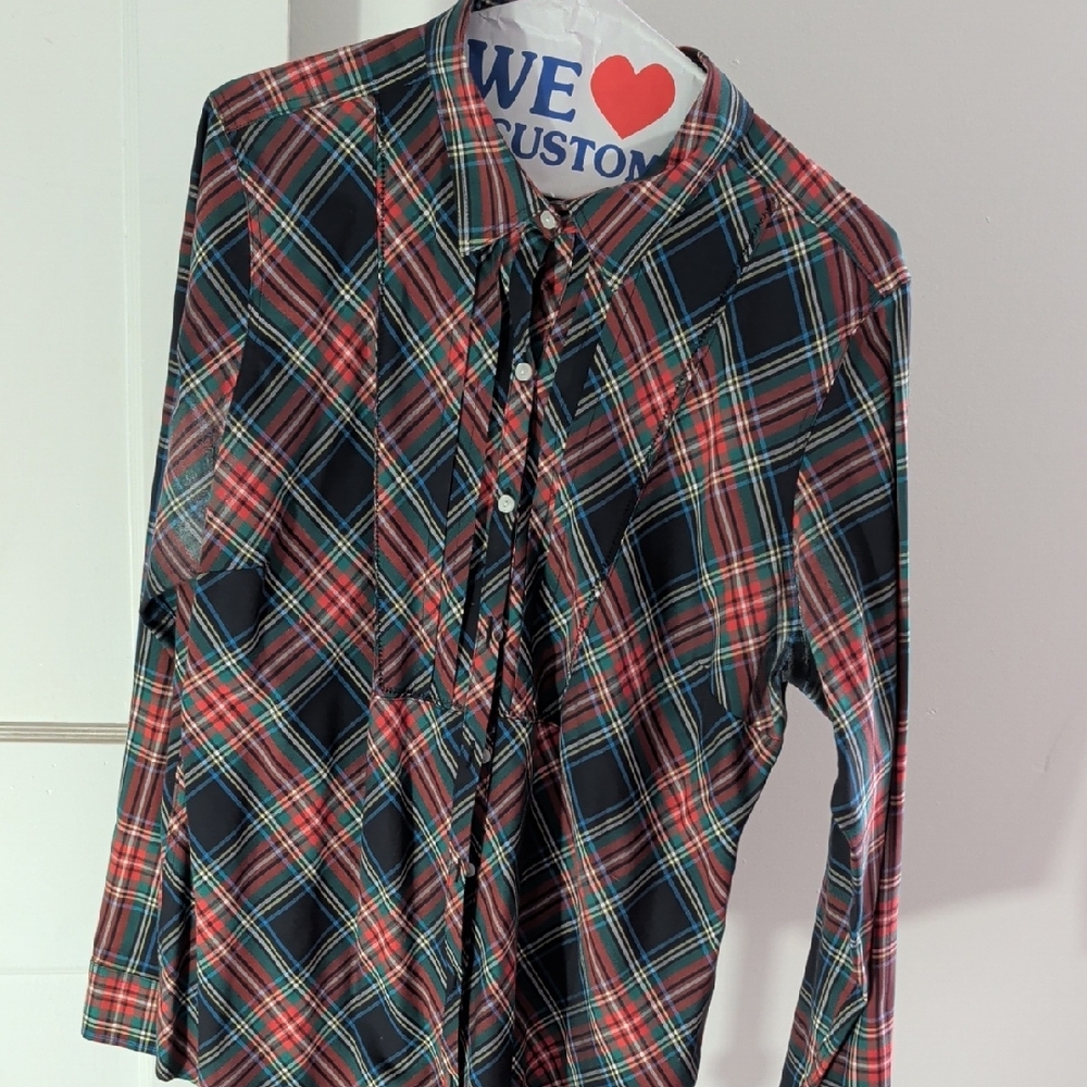 L.L. Bean Multicolor Plaid Button Down Shirt